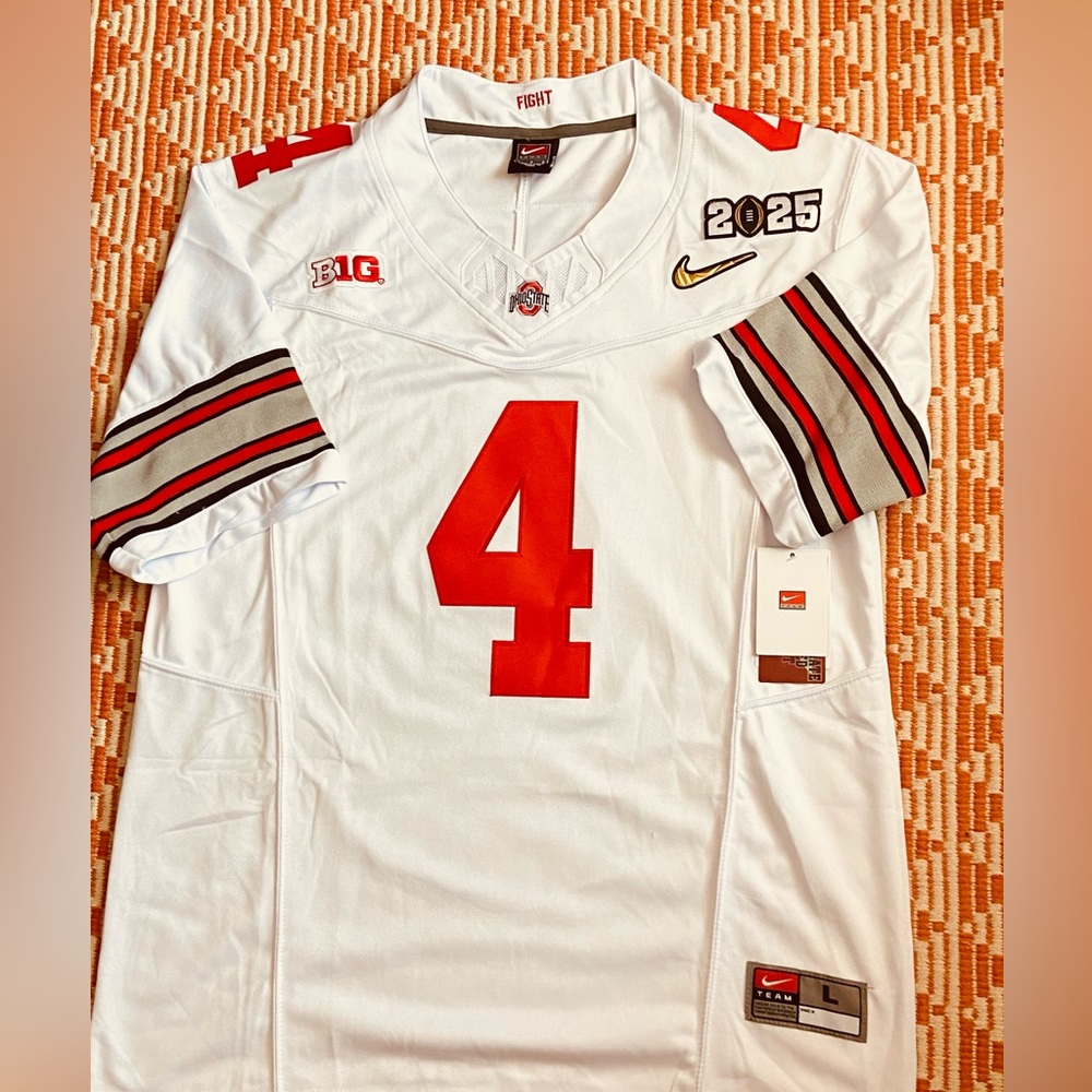 Ohio State Buckeyes 2025 CFB Championship Jeremiah Smith Jersey